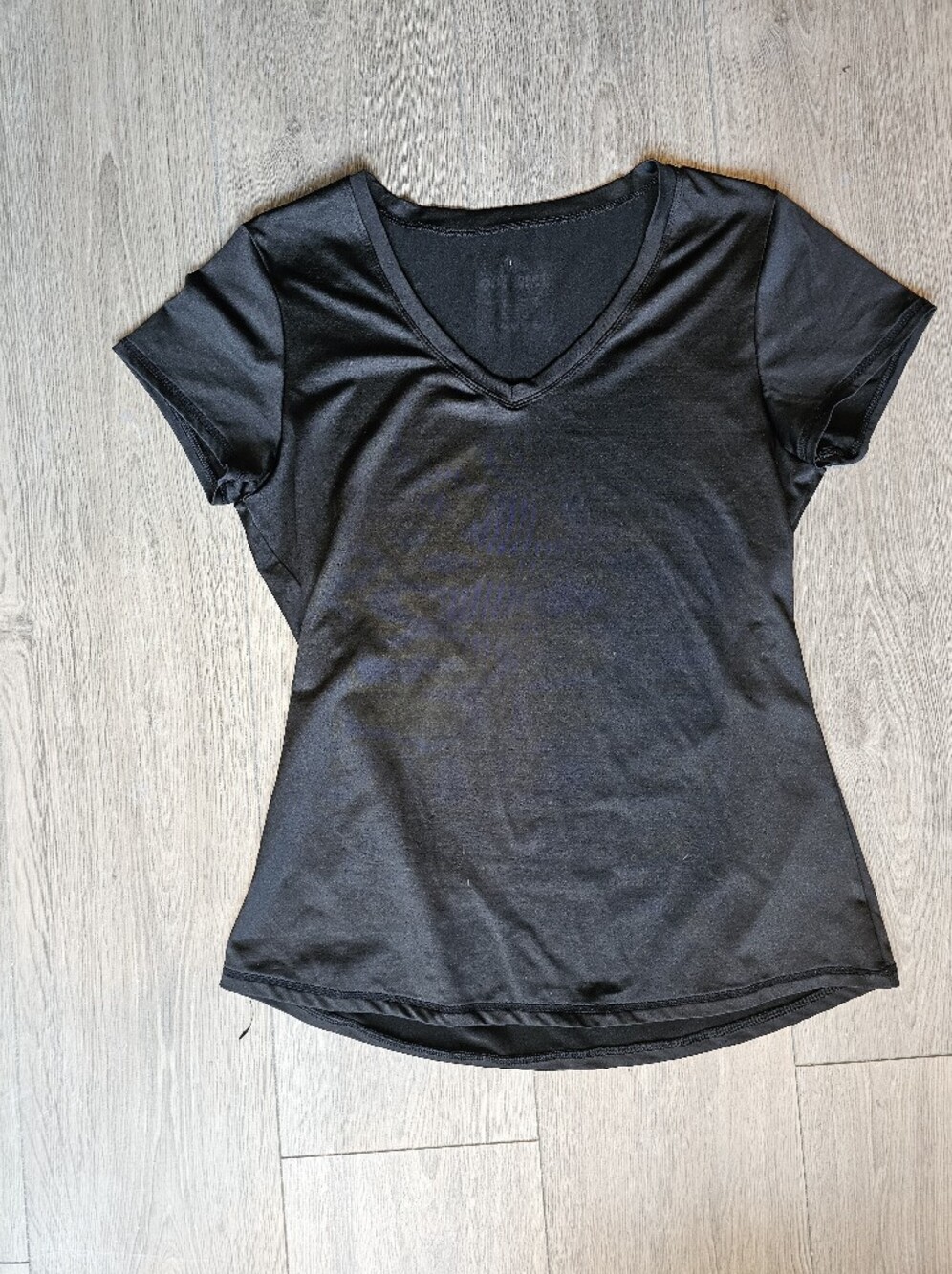 90 Degree By Reflex Black Scoop Neck Short Sleeve Tee